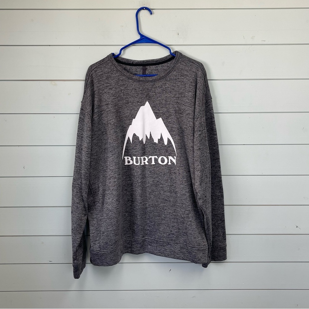 Burton Charcoal Heather Long Sleeve crewneck sweatshirt men’s size XXL